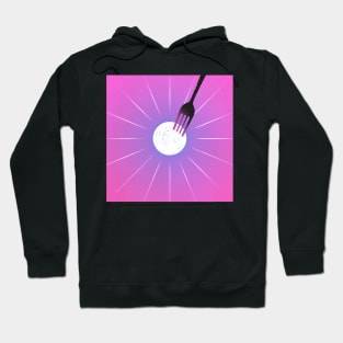 Abstract art sun on a fork Hoodie